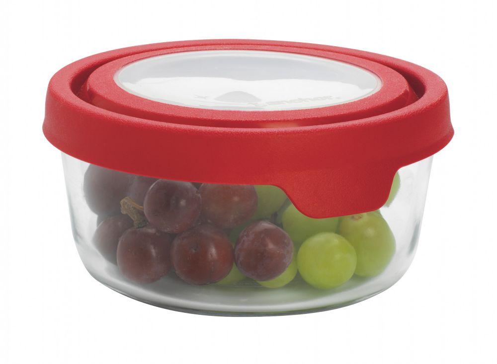 Anchor Hocking Home & Kitchen Anchor Hocking Food Storage W/ Cherry Lid- (91845AHG17) - 4013900