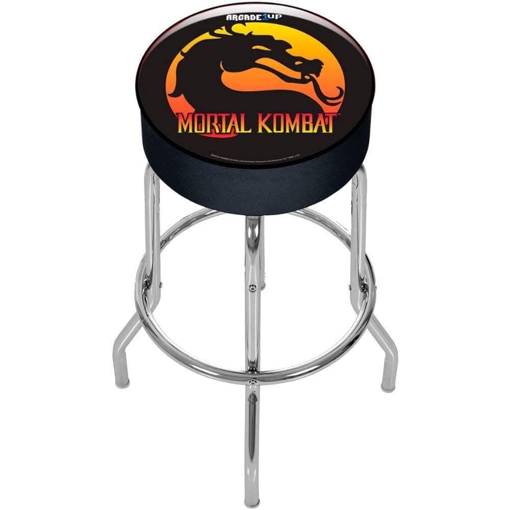 Arcade 1UP Gaming ARCADE 1UP- Arcade Mortal Kombat with Light-up Marquee, stool and Riser