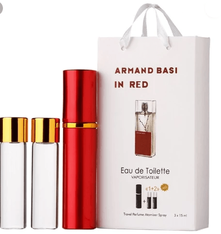 Armand Basi Perfumes Armand Basi In Red Mini spray 15 ml + 2 15 ml refill bottles