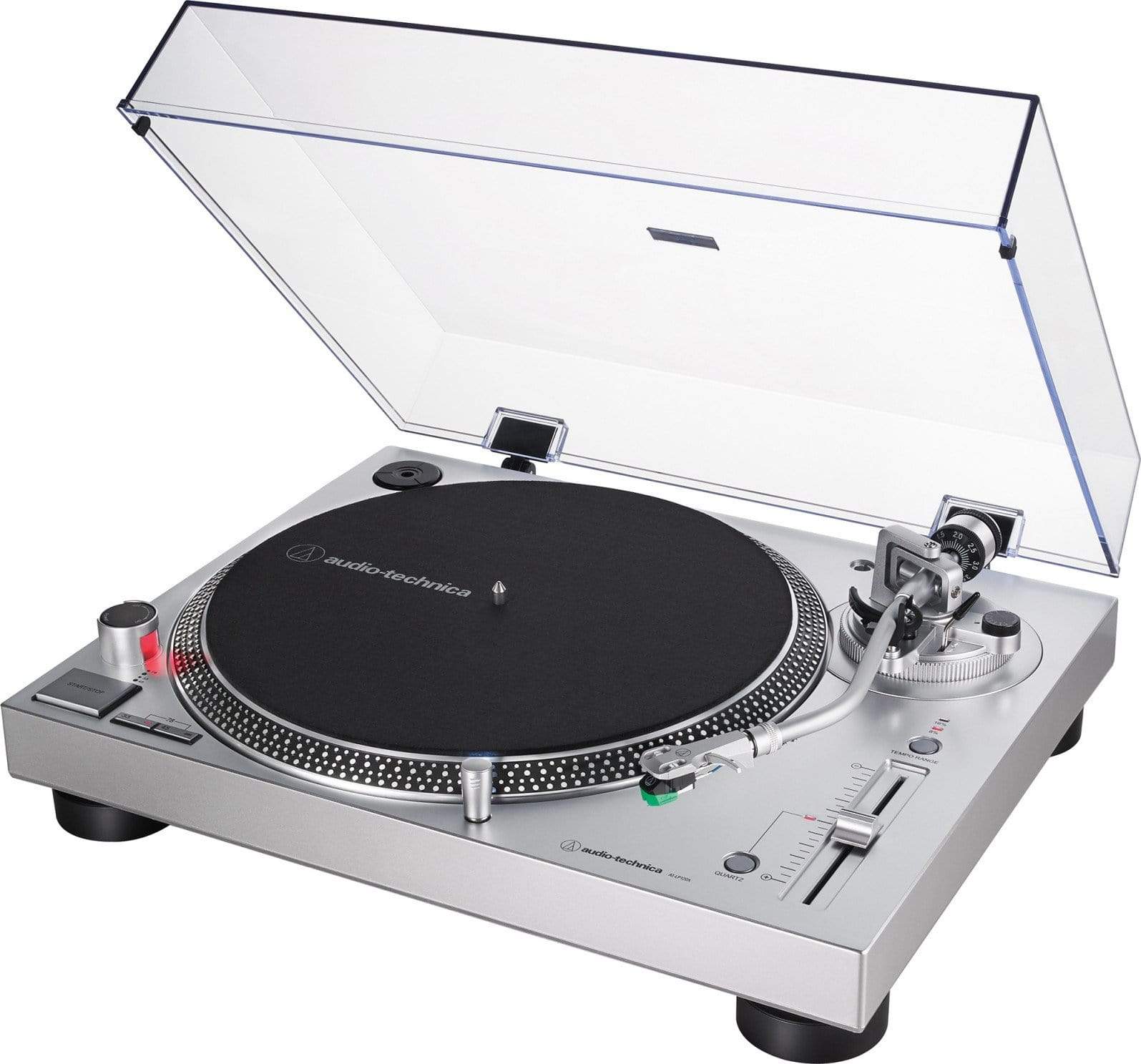 Audio-Technica Electronics Audio Technica AT-LP120XUSB Silver Turntable