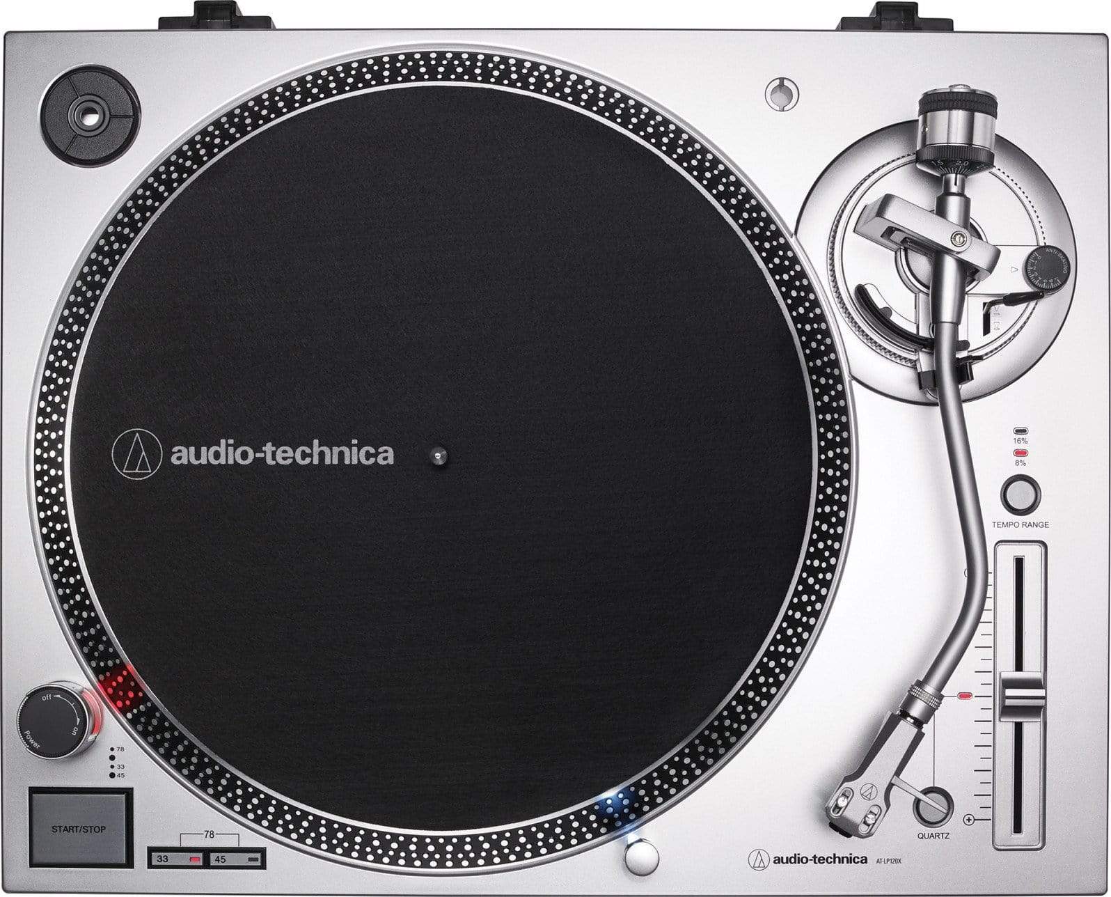 Audio-Technica Electronics Audio Technica AT-LP120XUSB Silver Turntable