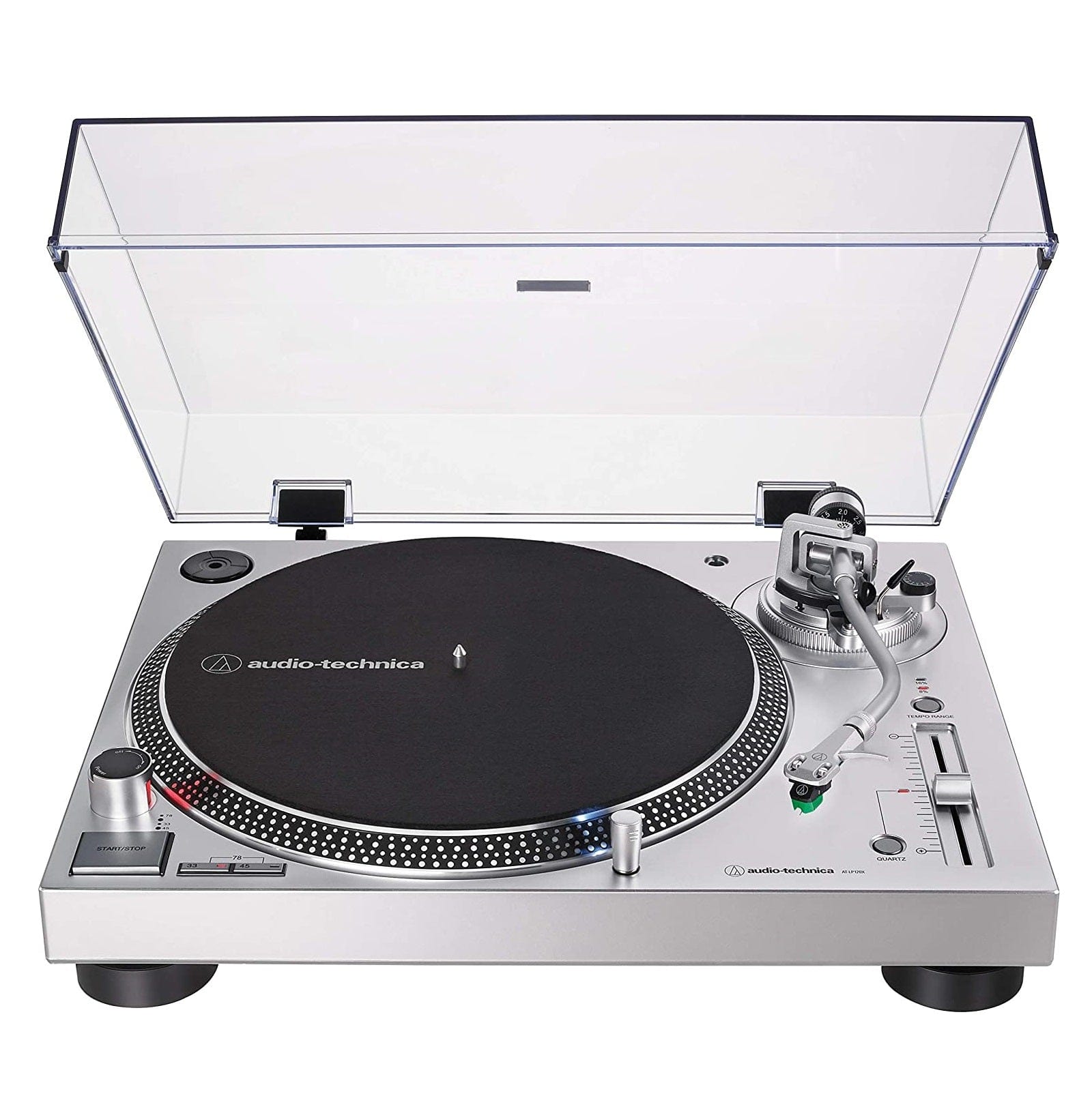 Audio-Technica Electronics Audio Technica AT-LP120XUSB Silver Turntable