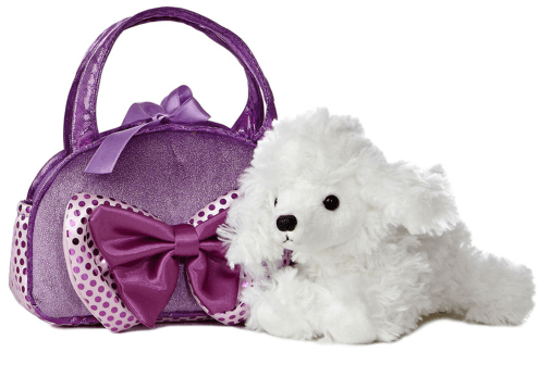 Aurora Toy Fancy Pal Poodle Purple W/Bow 8In