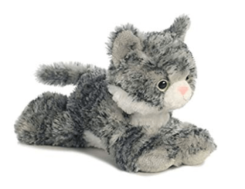 Aurora Toy Mini Flopsie - Lily Grey Tabby Cat 8In