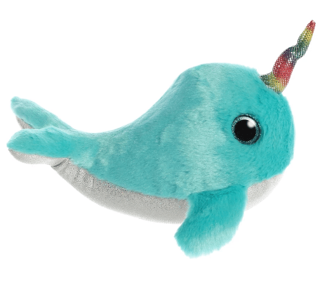 Aurora Toy Sparkle Tales Coral Narwhal 7In