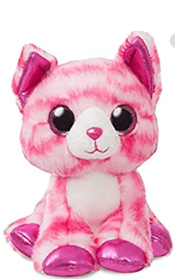Aurora Toy Sparkle Tales Crystal Pink Cat 7 In