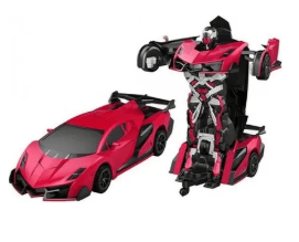 Autobot Jaki Toys Autobot Jaki 2.4GHz R/C transformable Robot Car --- Red
