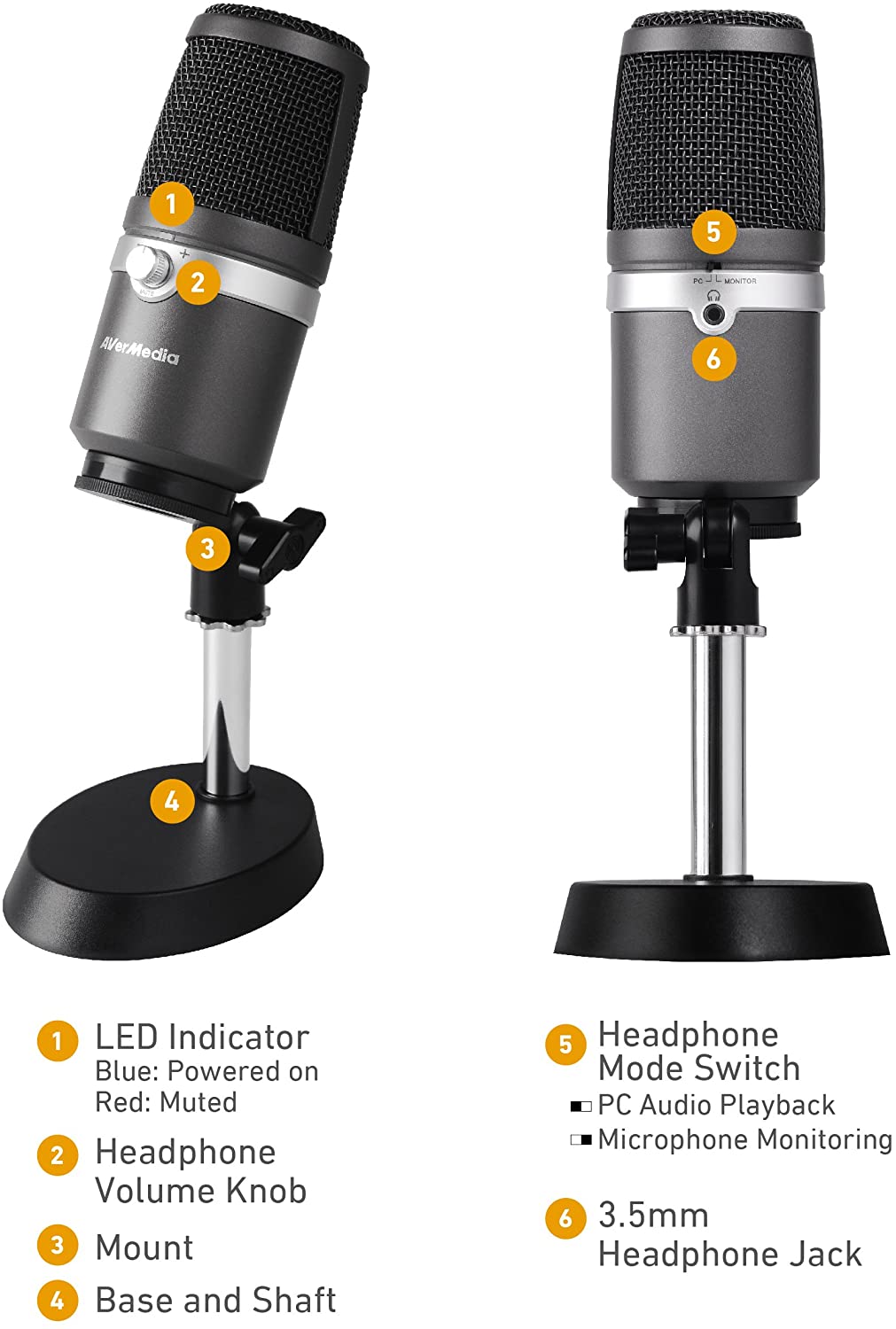 Avermedia Electronics AVerMedia AM310 USB Microphone