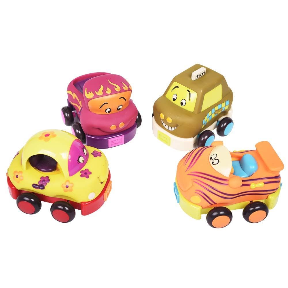 B.Toys Babies B.Toys Wheeee-LS, Pull-Back Cars