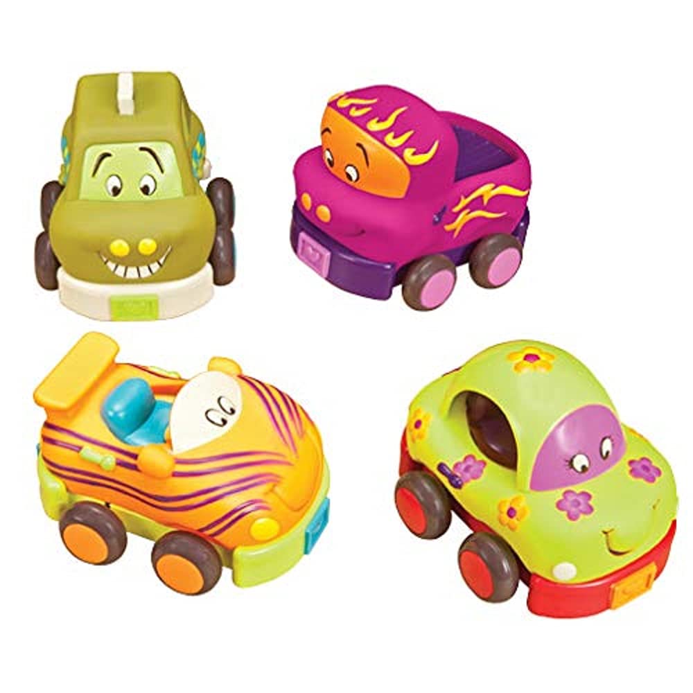 B.Toys Babies B.Toys Wheeee-LS, Pull-Back Cars