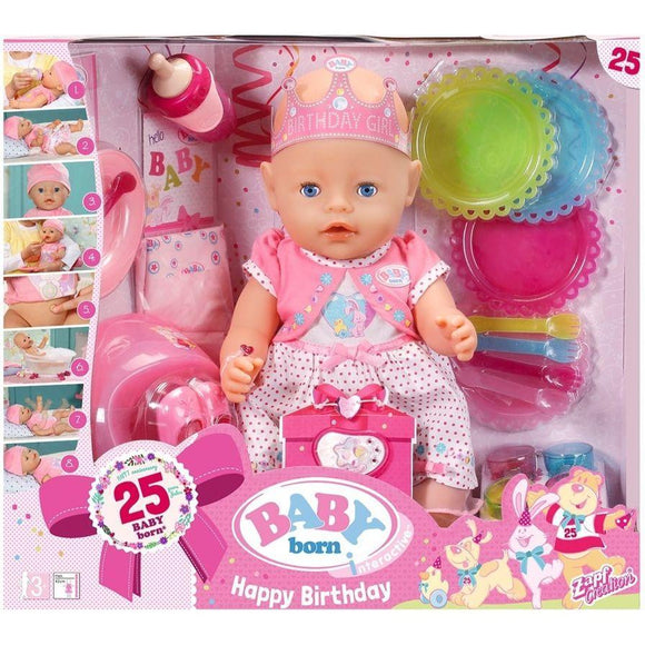 Baby Born toys Interactive Happy Birthday Doll