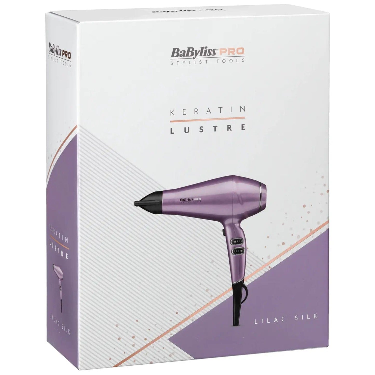 BaByliss Beauty BaByliss PRO Keratin Lustre Hair Dryer - Lilac Silk