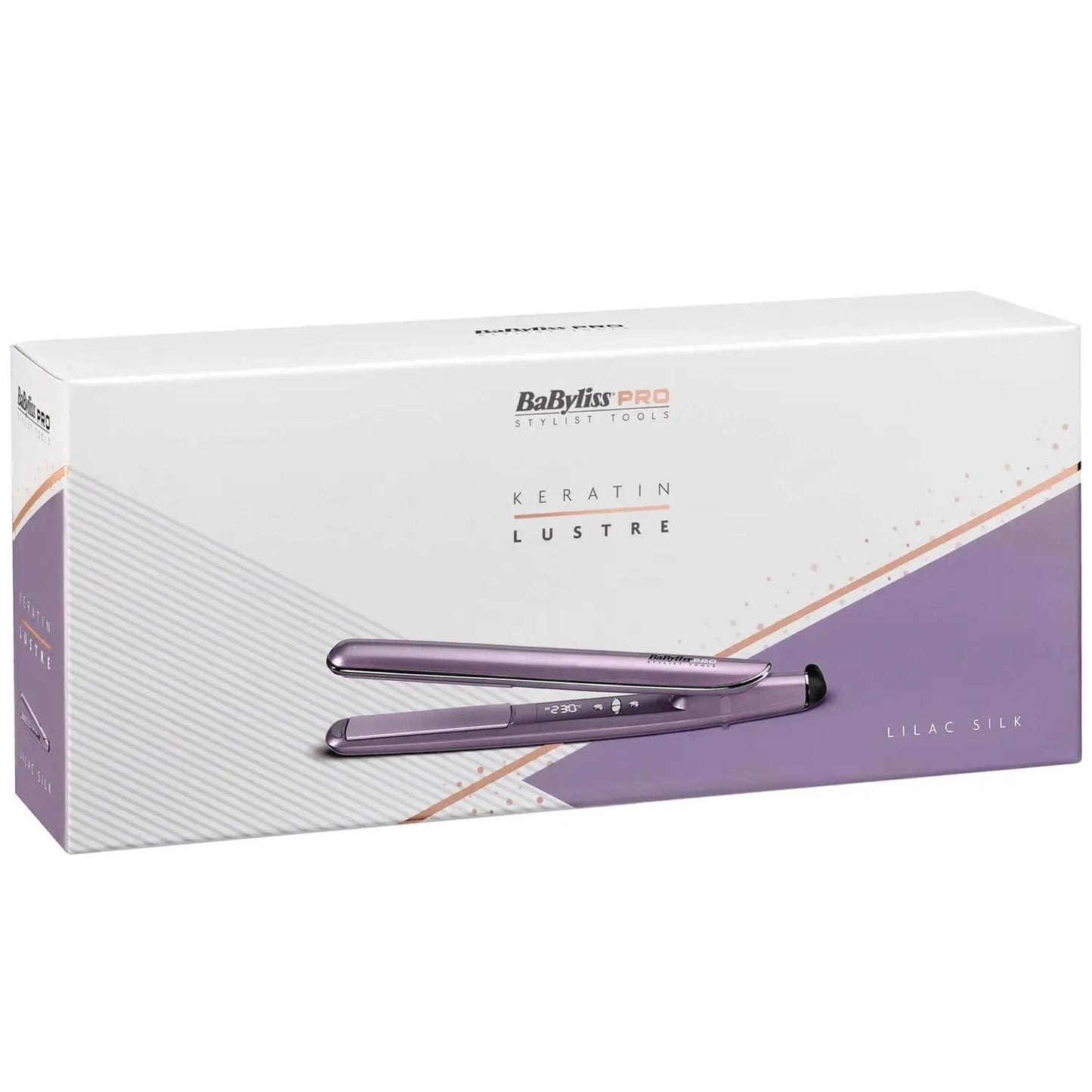 BaByliss Beauty BaByliss PRO Keratin Lustre Straighteners - Lilac Silk