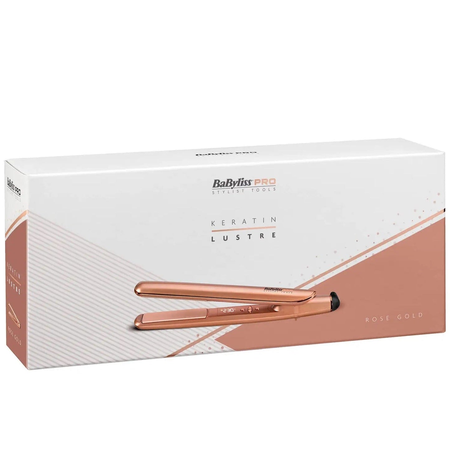 BaByliss Beauty BaByliss PRO Keratin Lustre Straighteners - Rose Gold