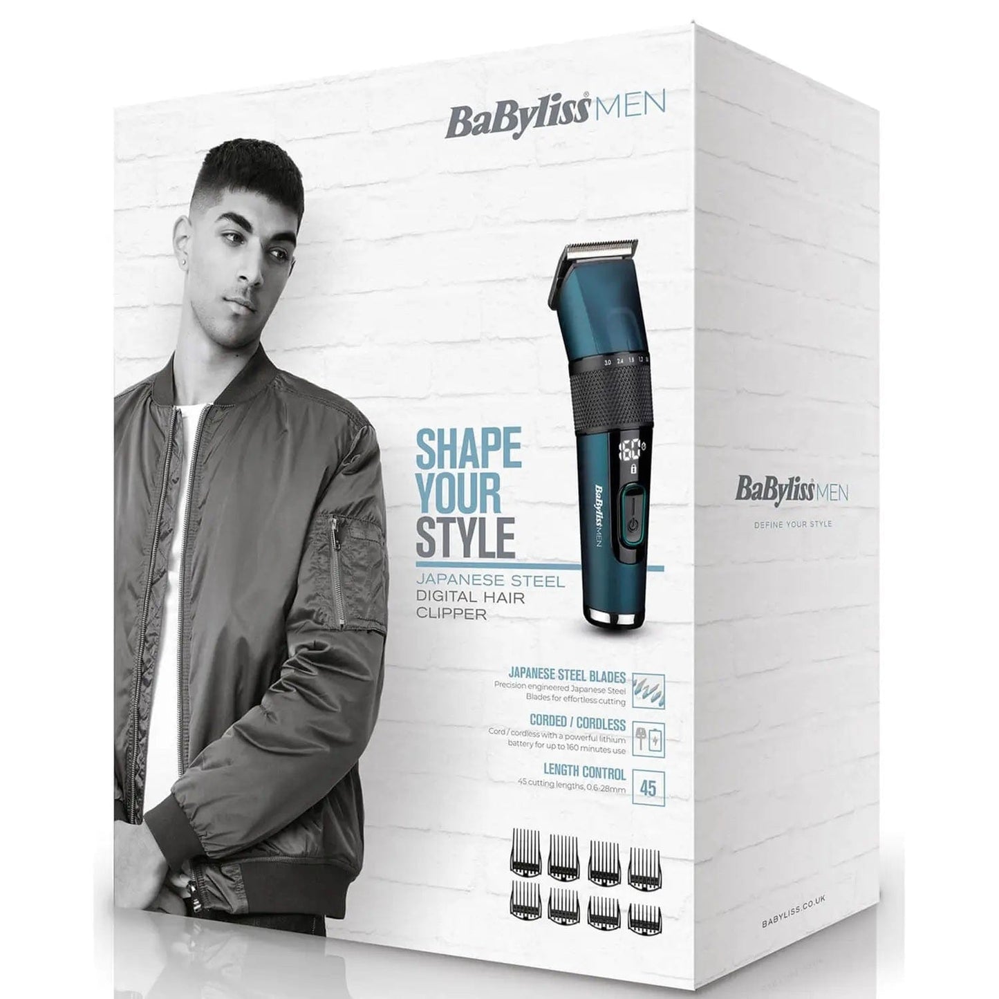 BaByliss Beauty BaBylissMEN Japanese Steel Digital Hair Clipper