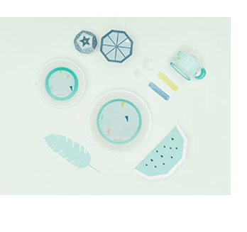 Anti-slip feeding set Azur