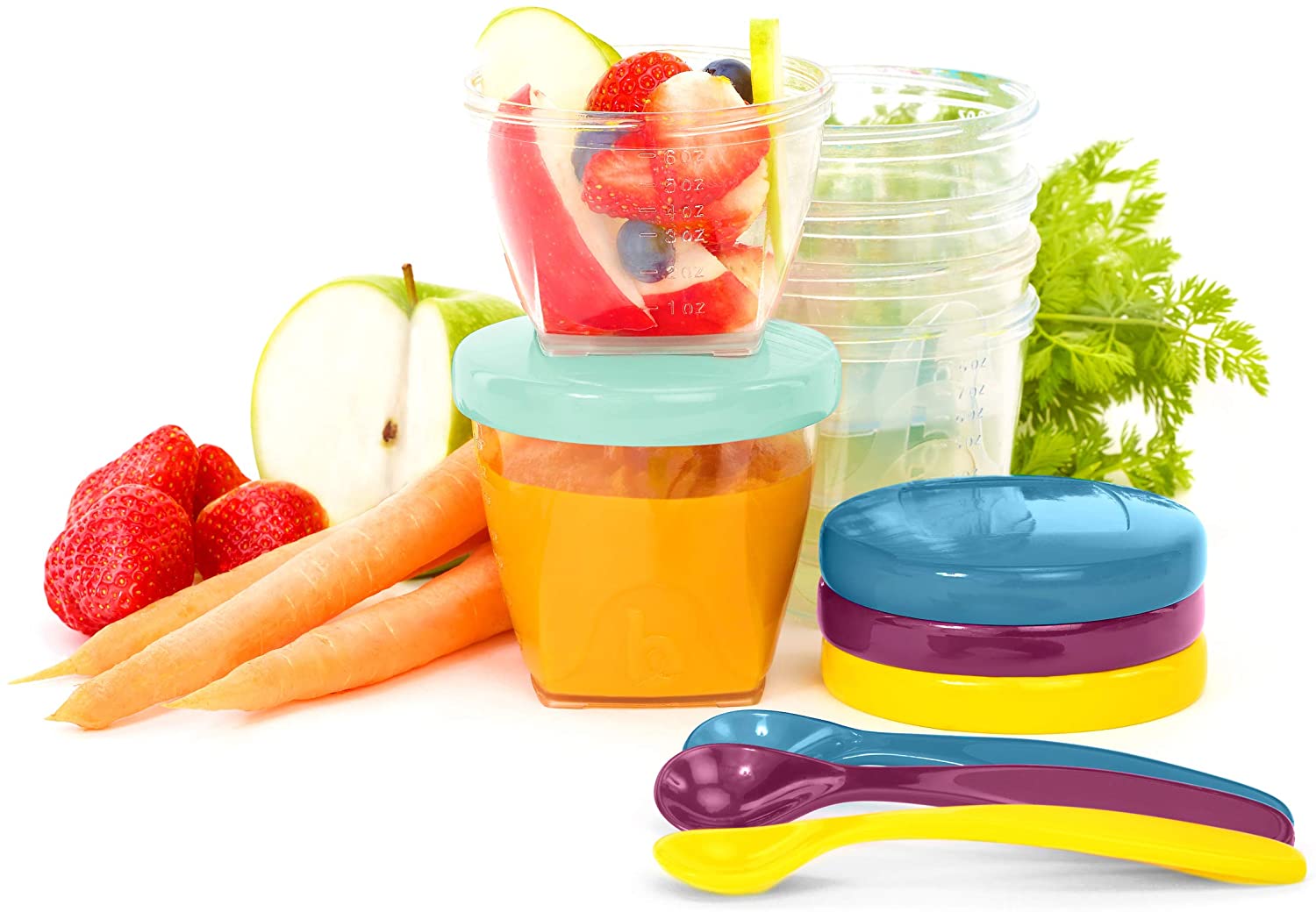 BabyMoov Babies Babybols Multi Set  (3x120ml + 3x180ml + 6x250ml +  3 spoons