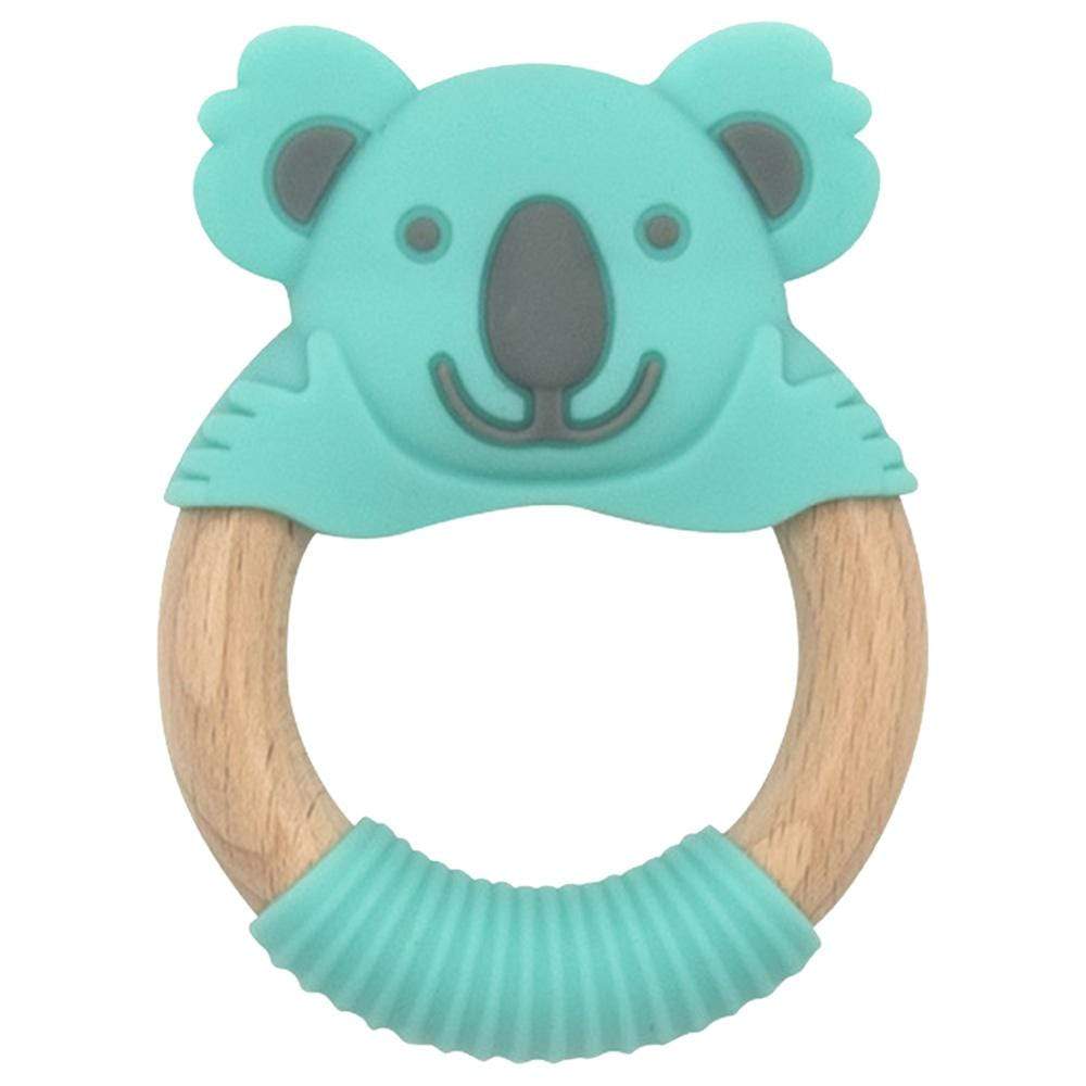 Babyworks Babies Baby works - Bibibaby Teething Ring - Kenny Koala - Mint & Grey