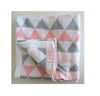 Babyworks Babies Baby works - Spotty Giraffe Cot Blanket 100% Cotton Double Knit - Pink Triangle