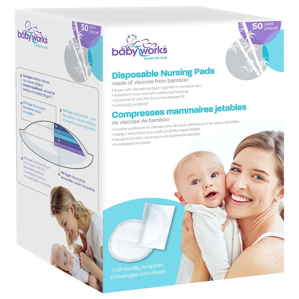 Babyworks Babies Babyworks - Bamboo Disposable Nursing Pads