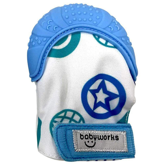 Babyworks Babies Babyworks - Bibibaby Teething Mitts - Blue