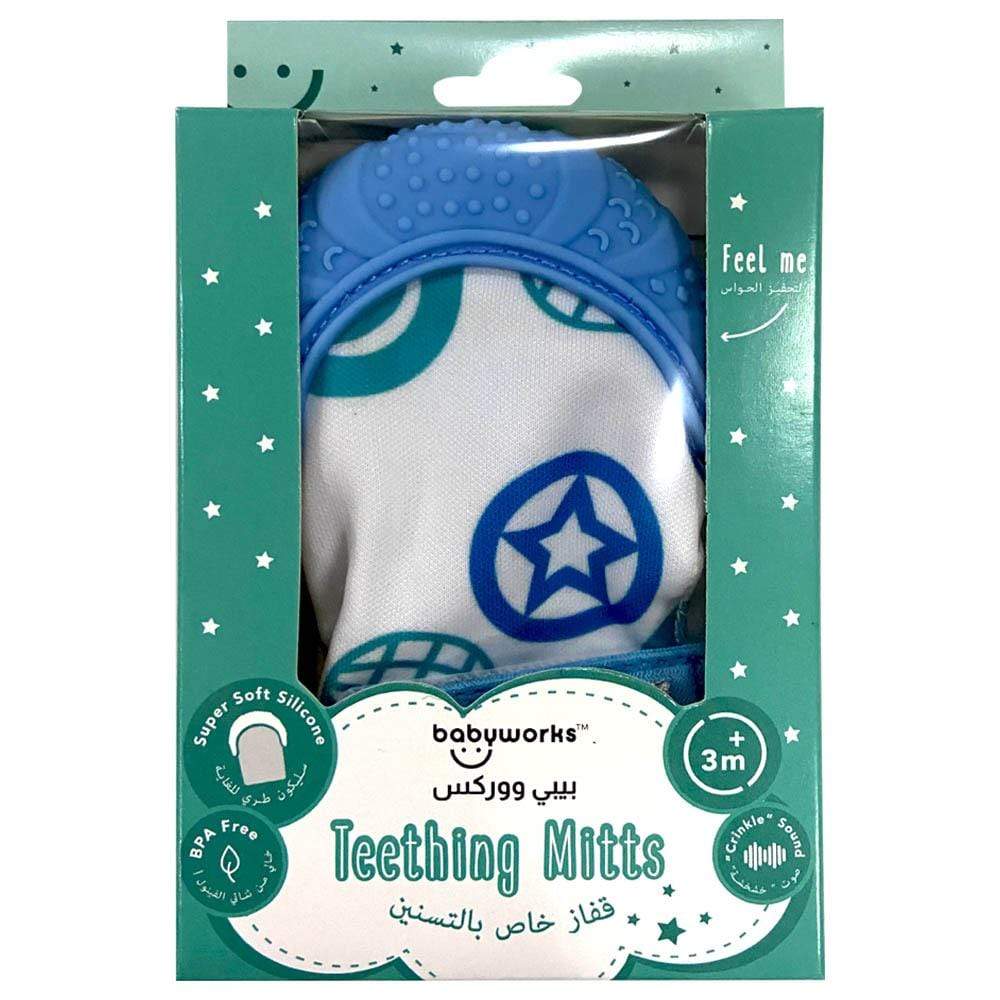 Babyworks Babies Babyworks - Bibibaby Teething Mitts - Blue