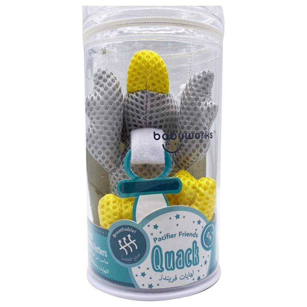 Babyworks Babies Babyworks - Bibipals Grey Duck Breathable Toy - Quack