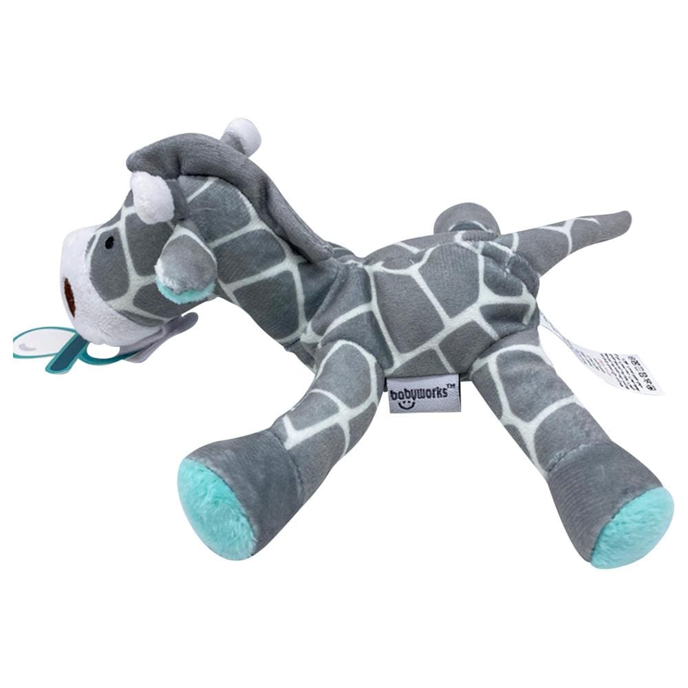 Babyworks Babies Babyworks - Bibipals Mint/Grey Giraffe Premium Plush - Gigi