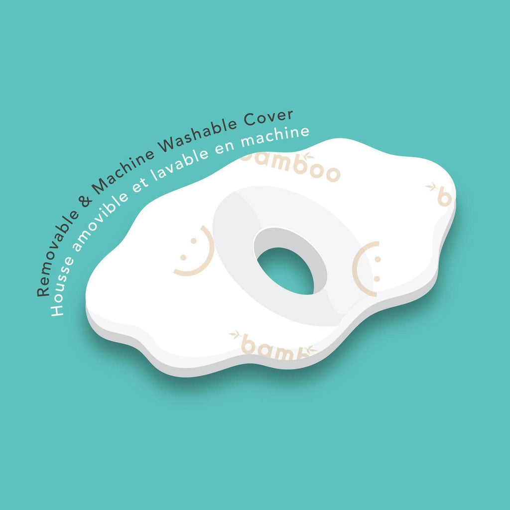 Babyworks Babies Babyworks - Cloud 9™ Head Support With Bamboo Cover (Removable) - White