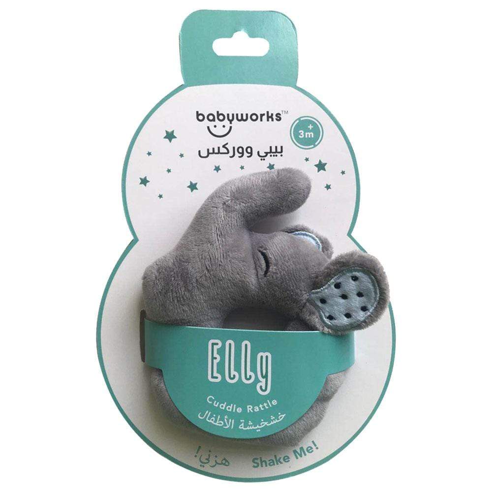 Babyworks Babies Babyworks Cuddle Rattle - Elly Elephant