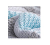 Babyworks Babies Babyworks - Spotty Giraffe Cot Blanket 100% Cotton Double Knit -Blue Triangle