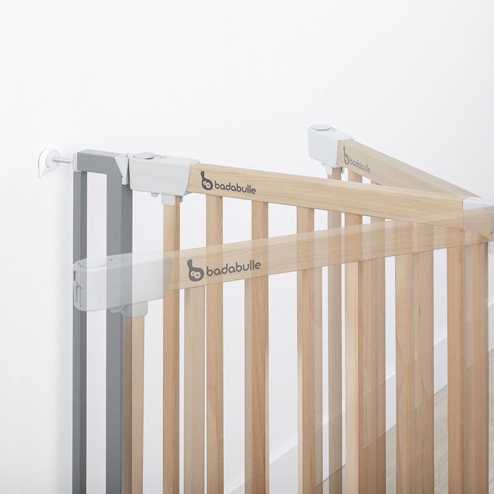 Badabulle Babies Badabulle Safe & Protect Wood/Metal Safety Gate 73 - 81.5 cm