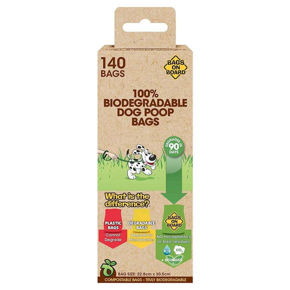 Bags On Board Pet Supplies Bags On Board 100% Biodegradable Dog Poop Bags 140 Bags