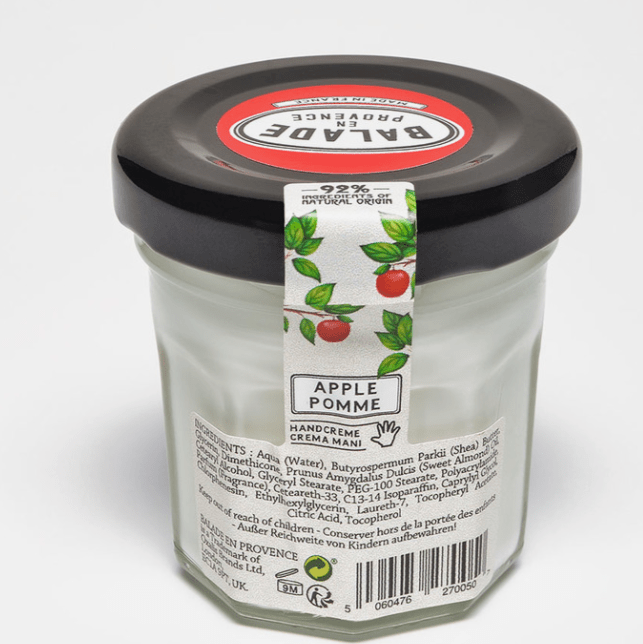 Balade En Provence Apple Hand Cream Jar 40ml Lotion