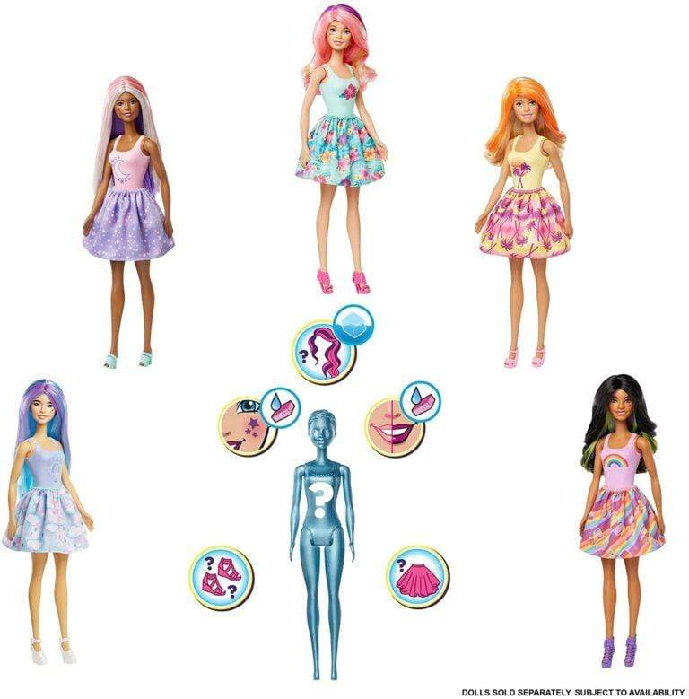 Barbie Toys Barbie Color Reveal Doll with 7 Surprises GTP42