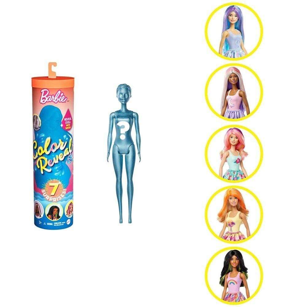 Barbie Toys Barbie Color Reveal Doll with 7 Surprises GTP42