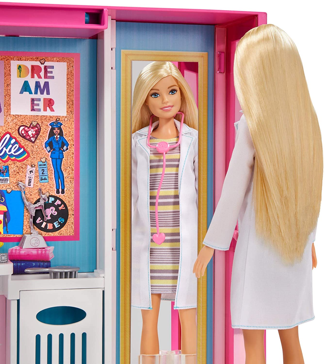 Barbie Toys Barbie Dream Closet with Blonde Barbie Doll & 25+ Pieces