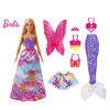 Barbie Toys Barbie Dreamtopia Dress Up Doll Gift Set Blonde with 3 Fashions