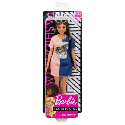 Barbie Fashionistas Doll - Pink Blue