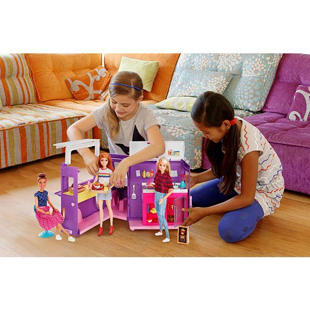 Food Truck Barbie Violet 45,7 Cm 30 Accessoires Cuisine Poupée Jeu Food Truck Barbie Violet 45,7 Cm 30 Accessoires Cuisine Poupée Jeu