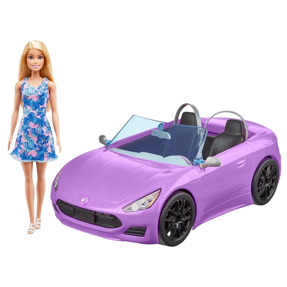 Barbie Toys Barbie Glam Convertible Car - Purple