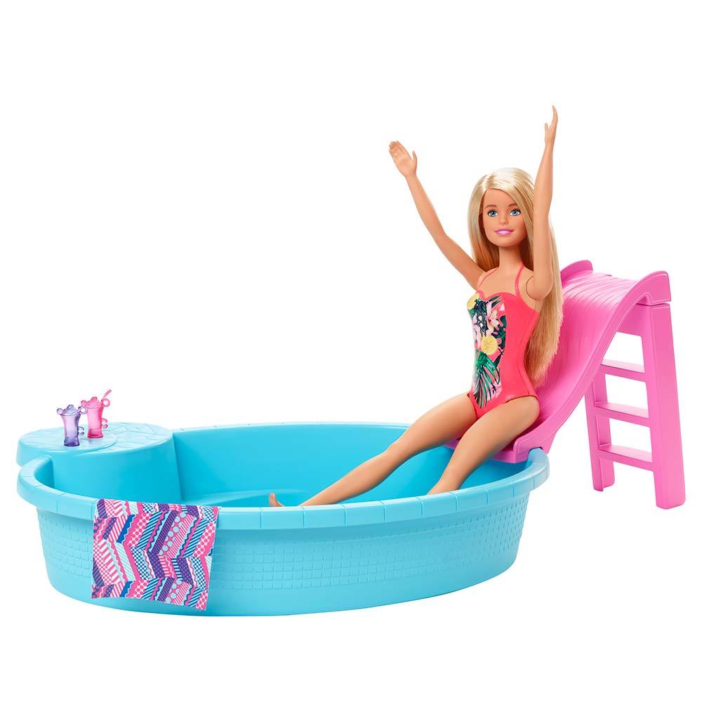 Barbie Toys Barbie® Pool with Doll - Blonde