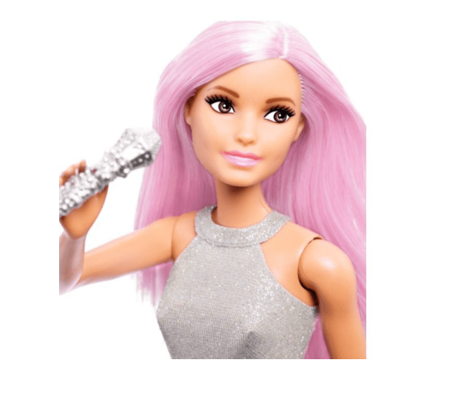Barbie Toys Barbie-Pop Star Doll FXN98 (Beige/Silver)