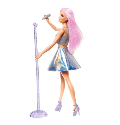 Barbie Toys Barbie-Pop Star Doll FXN98 (Beige/Silver)