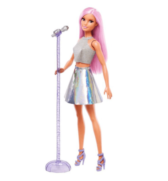 Barbie Toys Barbie-Pop Star Doll FXN98 (Beige/Silver)