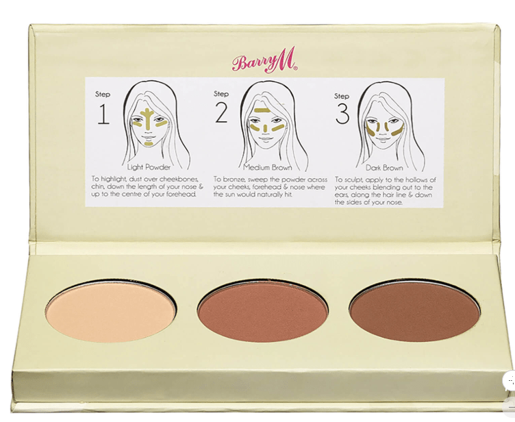 Barry M Cosmetics Chisel Cheeks Contour Kit - Light/Medium