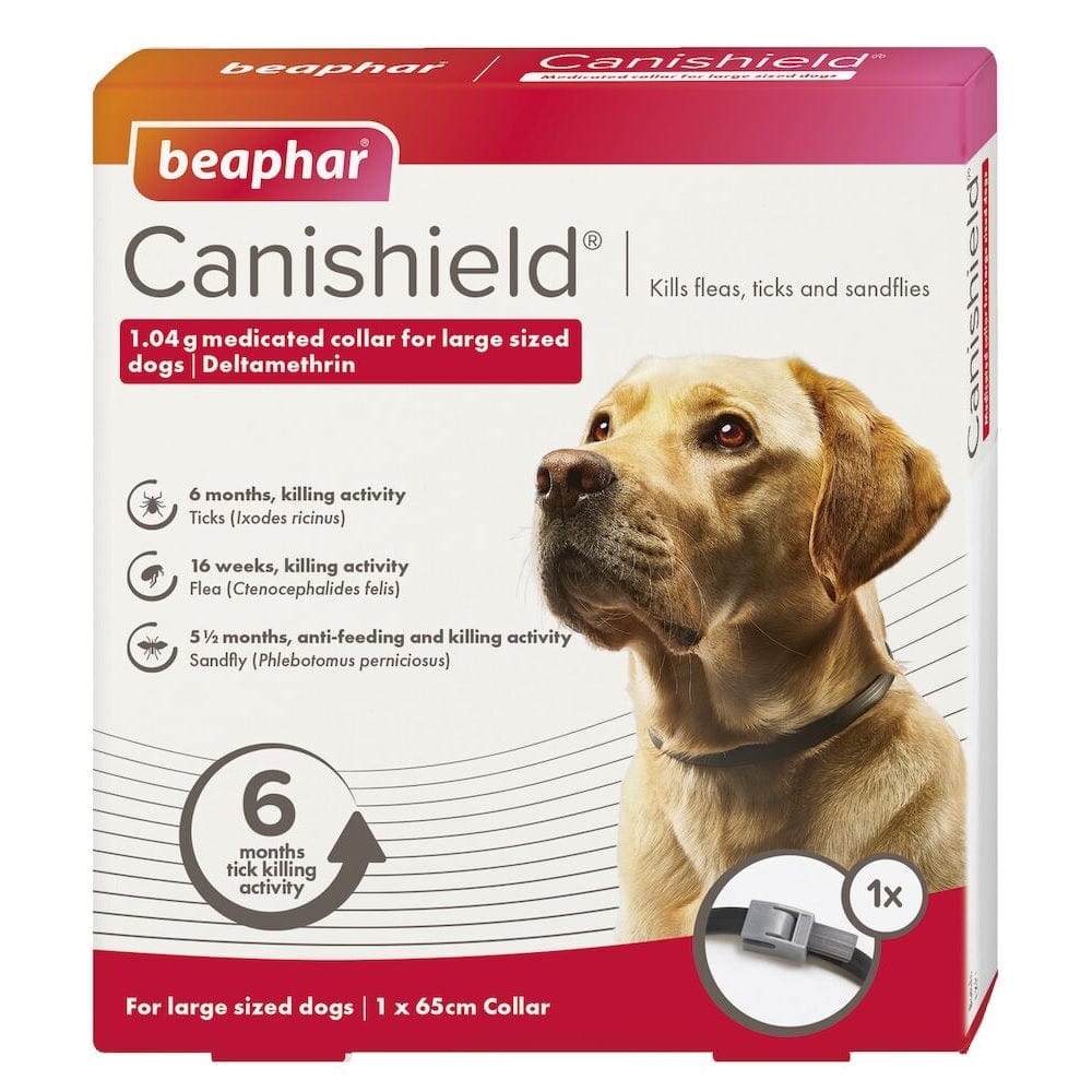 Beaphar Pet Supplies Beaphar Canishield Flea & Tick Collar (Deltamethrin) - Large Dogs