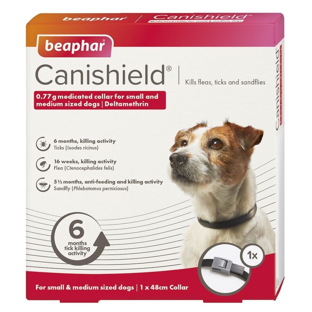 Beaphar Pet Supplies Beaphar Canishield Flea & Tick Collar (Deltamethrin) - Small & Medium Dogs