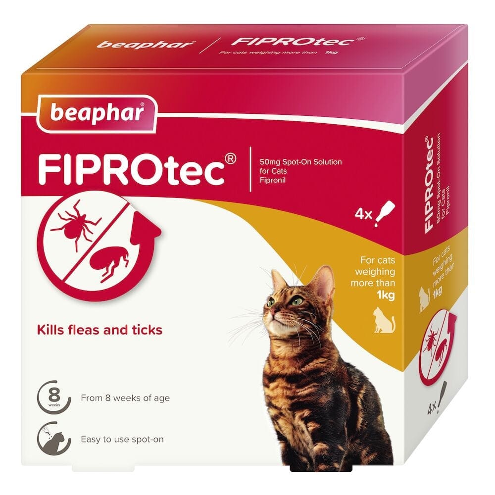 Beaphar Pet Supplies Beaphar Fiprotec for Cat - 4 Pipettes