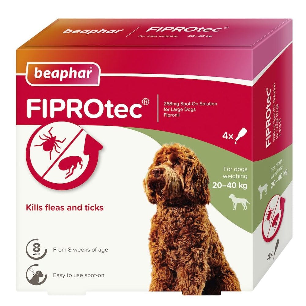 Beaphar Pet Supplies Beaphar Fiprotec for Large Dog - 4 Pipettes